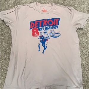 Local celebrity t shirt Detroit 8 mile marathon